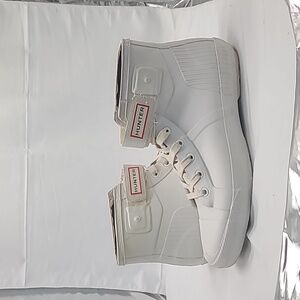 Hunter White Mens high-Top Sneakers